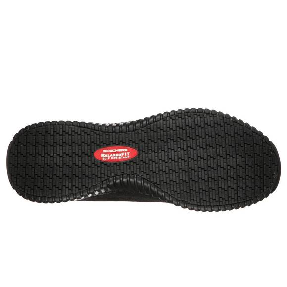 NEW SKECHERS men\'s sneakers work shoes in black